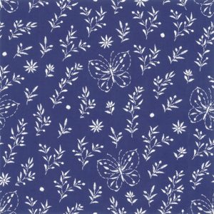 Lunch Napkin - Butterfly Embroidery BLACK