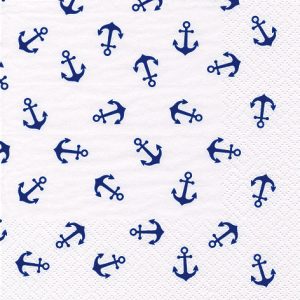 Lunch Napkin - Anchor BLUE