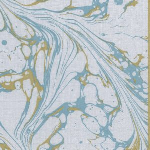 Lunch Napkin - Calacatta Oro BLUSH TURQUOISE